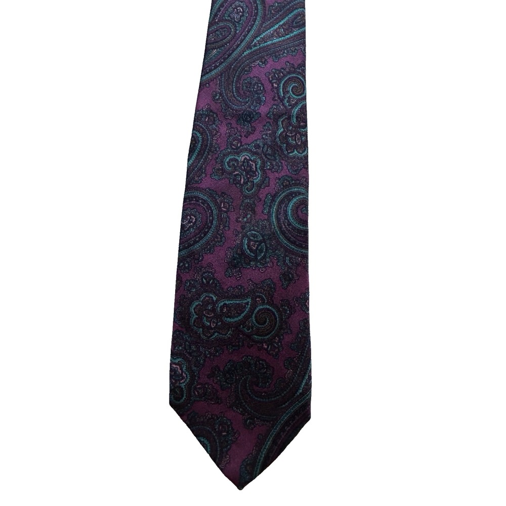 Hand Sewn Robert Talbott for Nordstrom Paisley Silk Mens Tie 3"x57.25" Vintage
